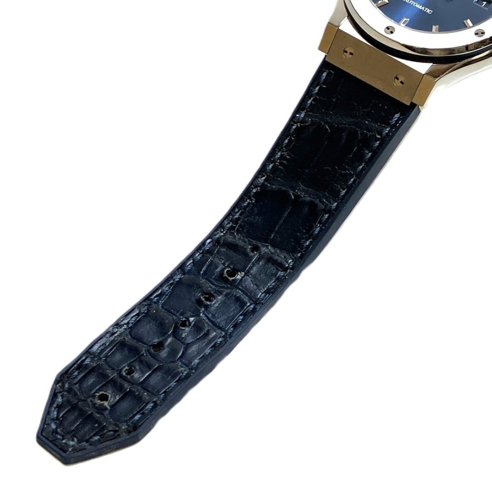 Hublot Classic Fusion wristwatch, total weight 81.0g, titanium, genuine leath... - Picture 7 of 9